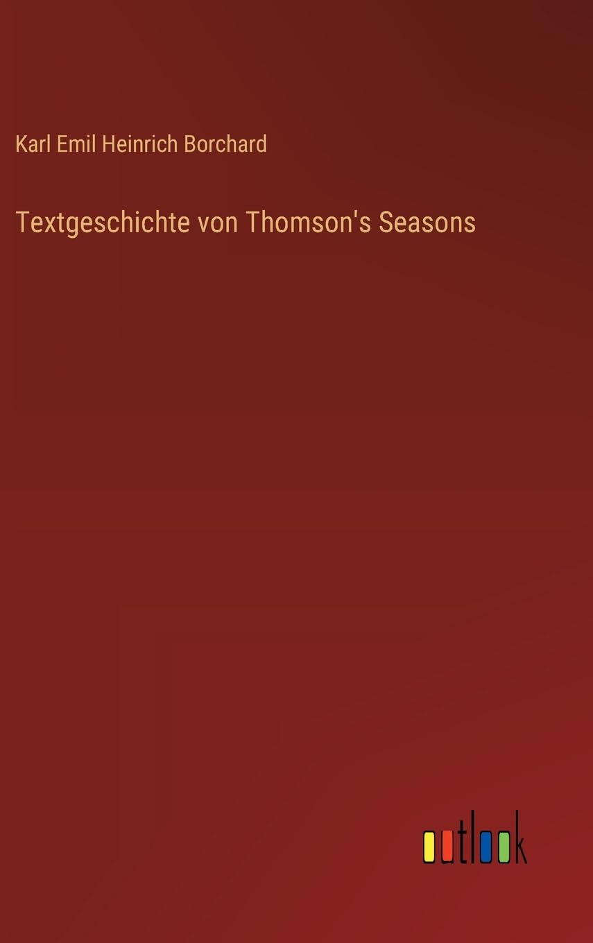 Textgeschichte von Thomson's Seasons