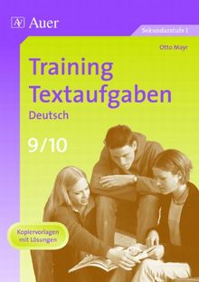 Training Textaufgaben Deutsch, Klasse 9/10