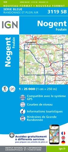 Nogent Foulain 1:25 000: IGN Karte, Carte de randonnée (et plein air)