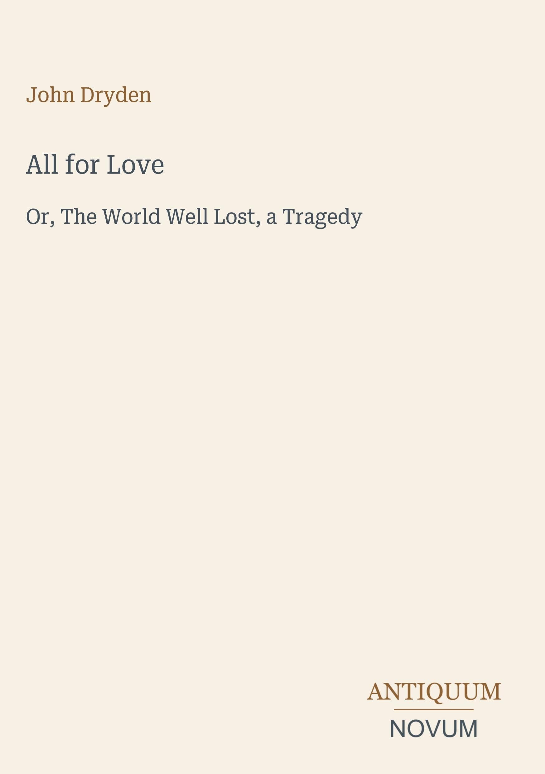 All for Love