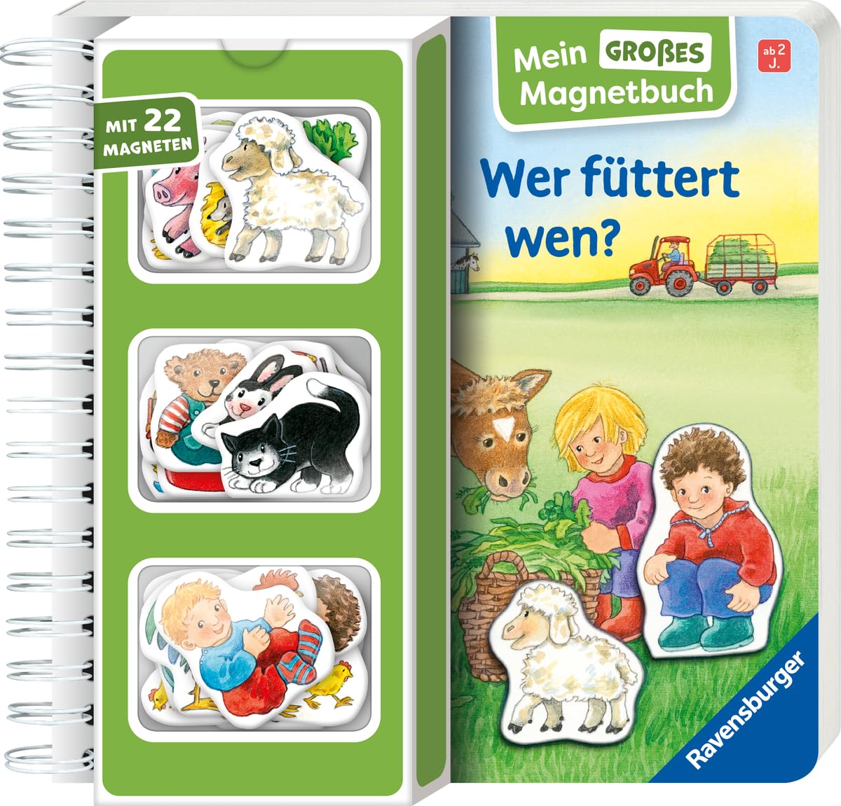 Eberhard, Irmgard: Mein großes Magnetbuch: Wer füttert wen? - Magnet-Spielbuch ab 2 Jahren, Bilderbuch