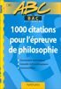 1.000 citations pour l'épreuve de philosophie