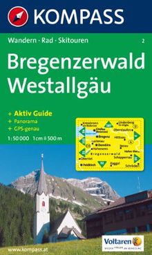 Bregenzerwald, Westallgäu: Wandern / Rad / Skitouren. Mit Panorama. GPS-geeignet. 1:50.000