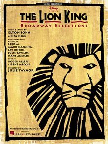 The Lion King Broadway Selections Pvg