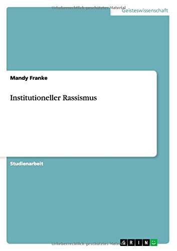Institutioneller Rassismus