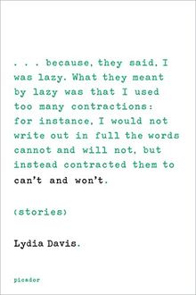 Can't and Won't: Stories