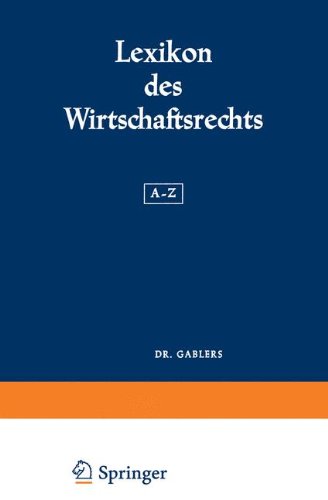 Lexikon des Wirtschaftsrechts: A-Z