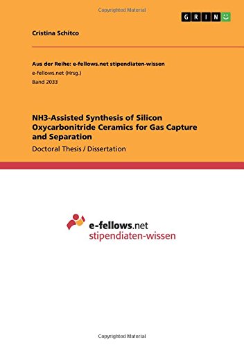 NH3-Assisted Synthesis of Silicon Oxycarbonitride Ceramics for Gas Capture and Separation
