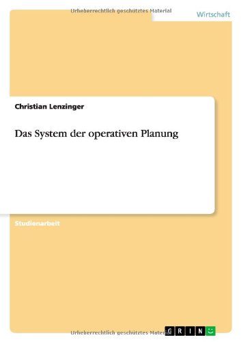 Das System der operativen Planung