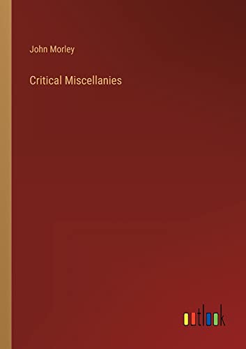 Critical Miscellanies