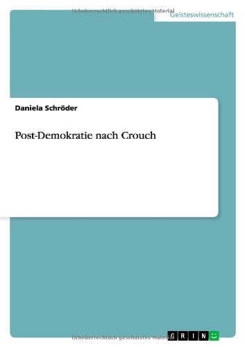 Post-Demokratie nach Crouch