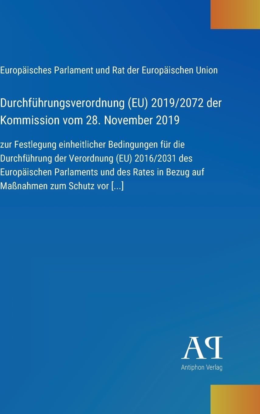 Durchführungsverordnung (EU) 2019/2072 der Kommission vom 28. November 2019