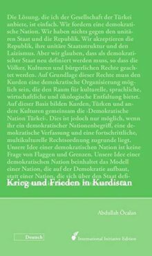 Krieg und Frieden in Kurdistan: Perspektiven für eine politische Lösung der kurdischen Frage