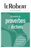 Le Dictionnaire De Proverbes Et Dictons Large Format (Les Dictionnaires Thematiques)