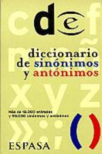 Diccionario de Sinonimos y Antonimos (Espasa Bolsillo)