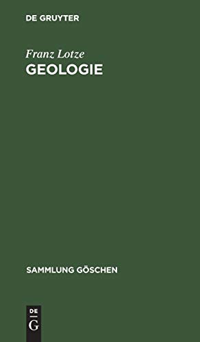 Geologie (Sammlung Göschen, 13/13a)