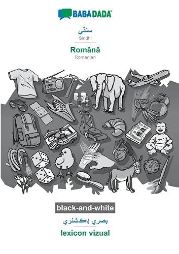 BABADADA black-and-white, Sindhi (in perso-arabic script) - Româna, visual dictionary (in perso-arabic script) - lexicon vizual: Sindhi (in perso-arabic script) - Romanian, visual dictionary