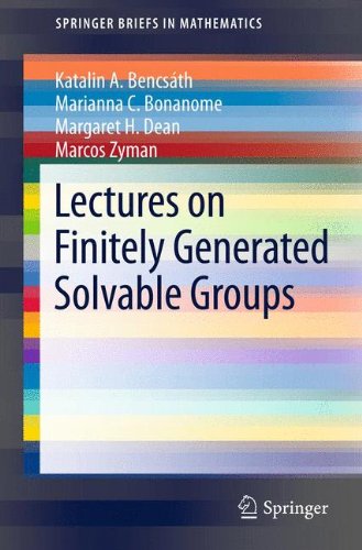 Lectures on Finitely Generated Solvable Groups (SpringerBriefs in Mathematics)