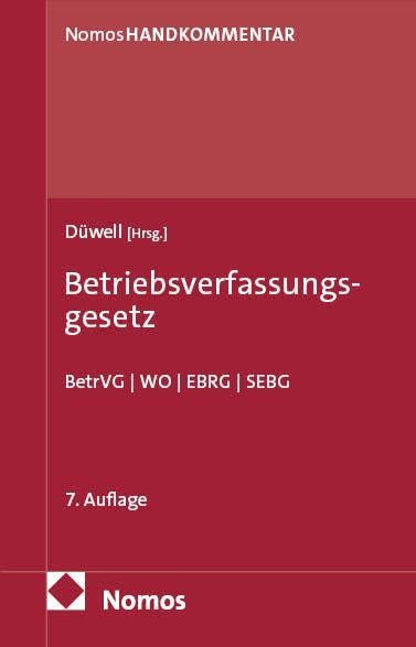 Betriebsverfassungsgesetz: BetrVG | WO | EBRG | SEBG