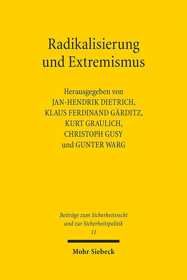 Radikalisierung und Extremismus: Aufgabenfelder und Herausforderungen der Nachrichtendienste (SRSP)