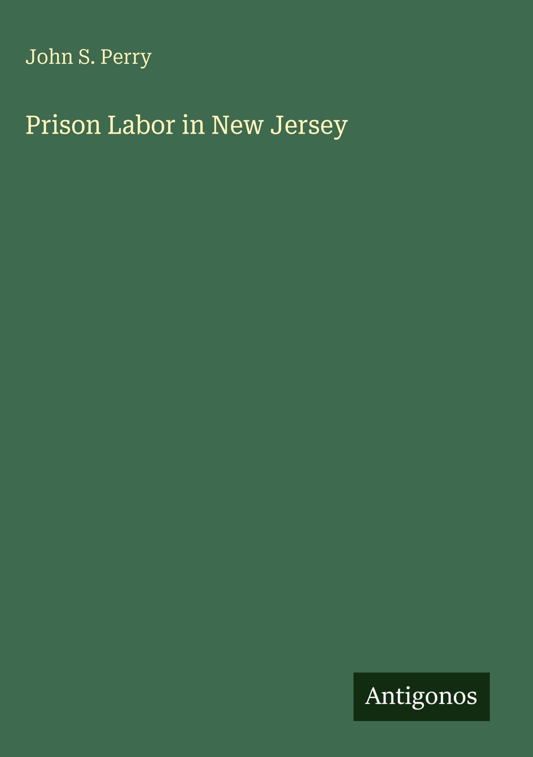 Prison Labor in New Jersey