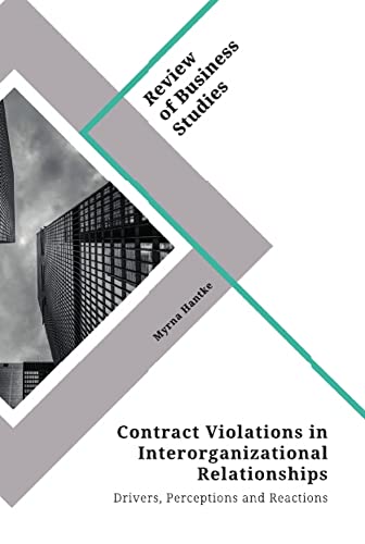 Contract Violations in Interorganizational Relationships. Drivers, Perceptions and Reactions