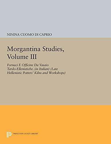 Ninina Cuomo Di Caprio Morgantina Studies, Volume Iii, Fornaci E Officine Da Vasaio Tardo-ellenistiche. (In Italian) (Late Hellenistic Potters' Kilns And Workshops)