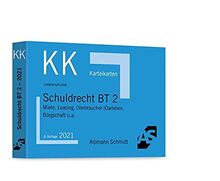 Karteikarten Schuldrecht BT 2: Miete und Leasing, (Verbraucher-)Darlehen und Bürgschaft u.a.