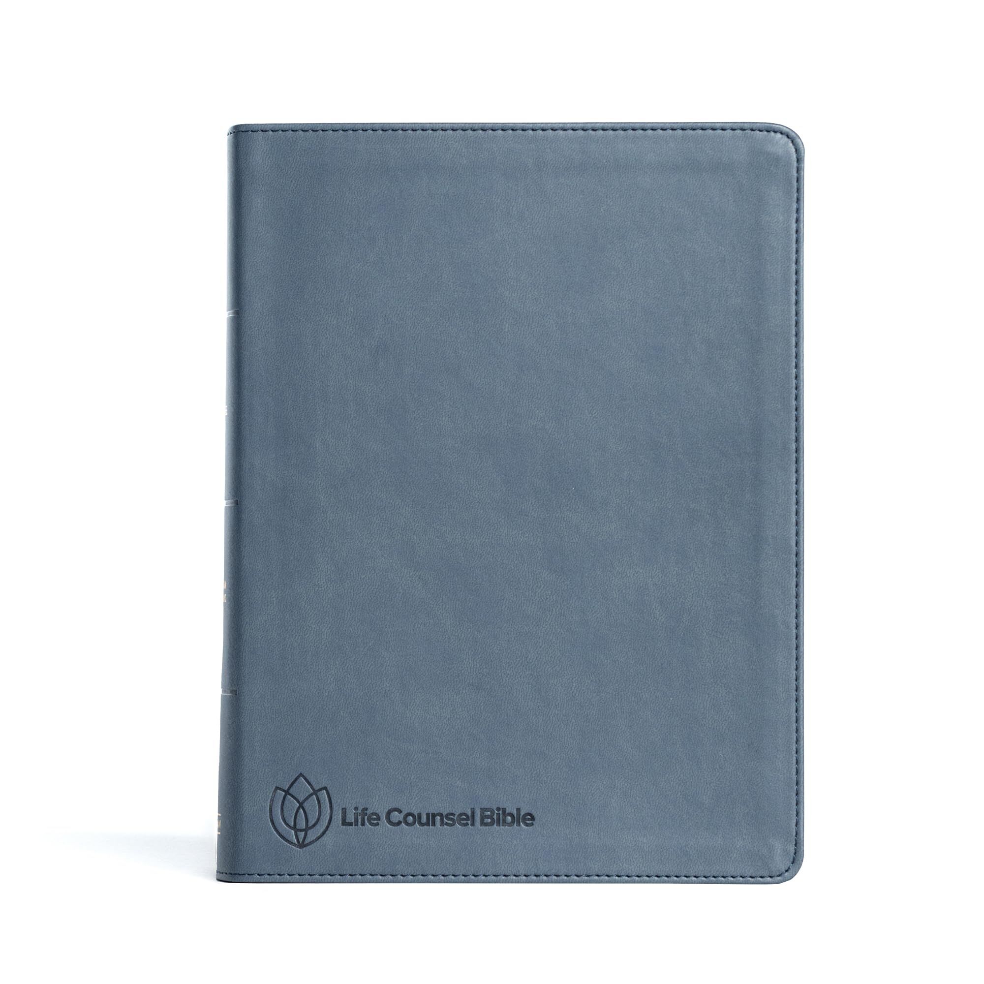 CSB Life Counsel Bible, Slate Blue Leathertouch - Neuware