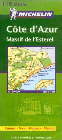 Cote d' Azur, Massif de l' Esterel, französische Ausgabe (Cartes Zoom)