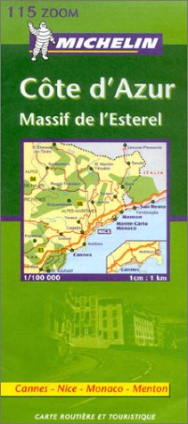 Cote d' Azur, Massif de l' Esterel, französische Ausgabe (Cartes Zoom)