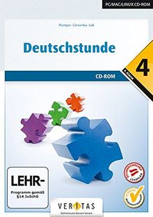 Deutschstunde - NMS / HS / AHS: 4. Klasse - Übungs-CD-ROM mit Lösungen
