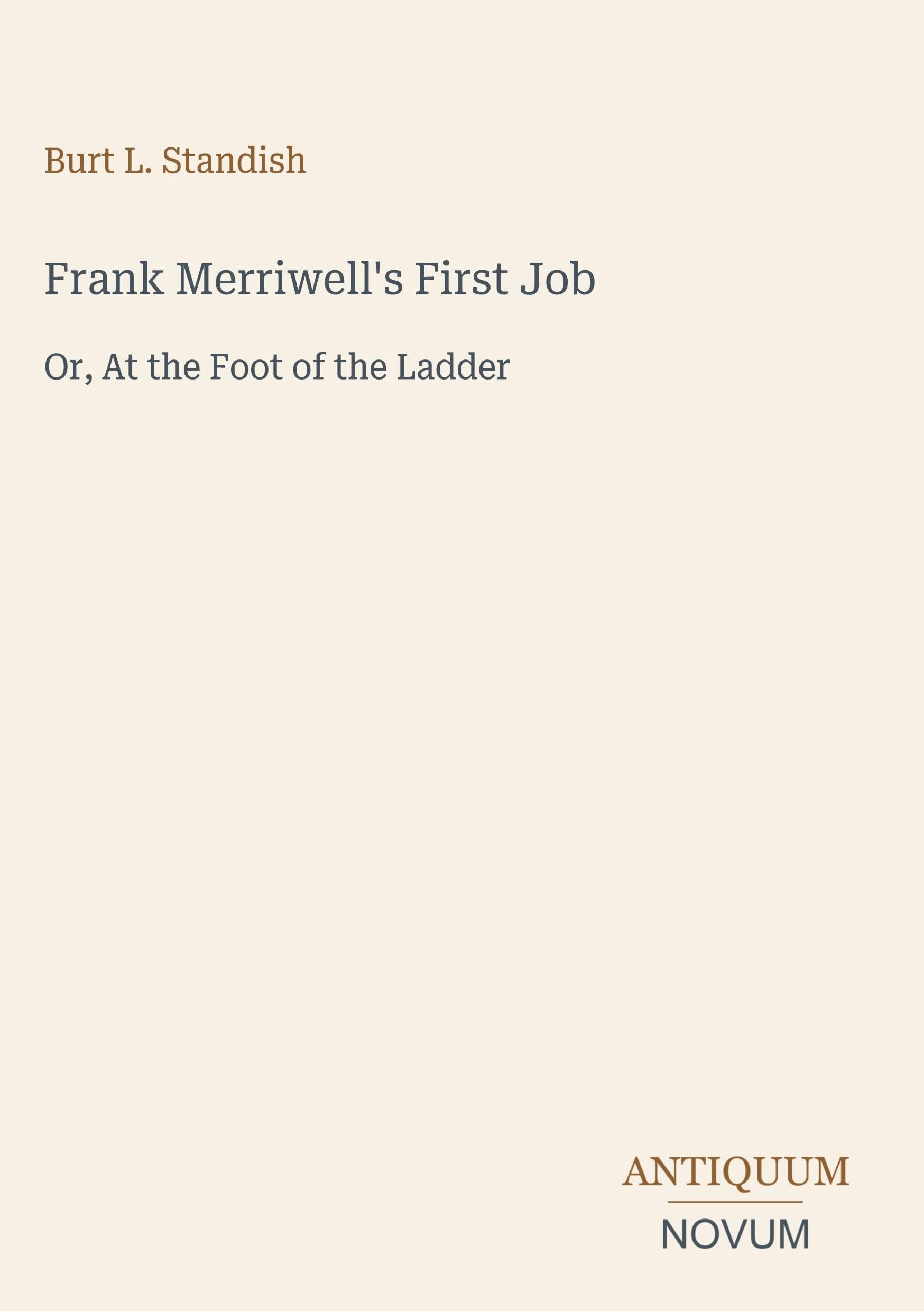 Frank Merriwell's First Job