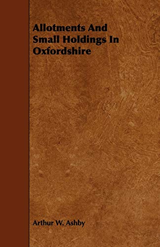 Allotments And Small Holdings In Oxfordshire