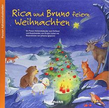 Rica und Bruno feiern Weihnachten: Ein Poster-Adventskalender zum Vorlesen und Ausschneiden