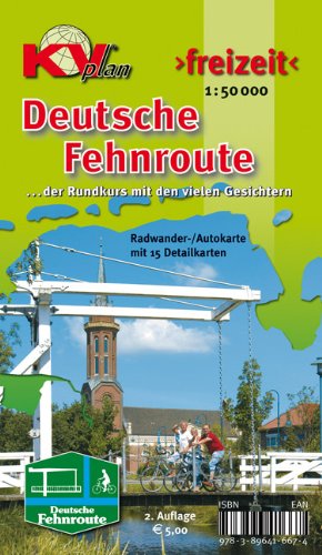 Fehnroute: Radwander-/Autokarte mit 15 Detailkarten der Deutschen Fehnroute, 1:50.000