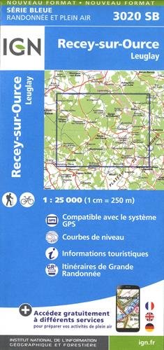 Recey-sur-Ource.Leuglay 1:25 000