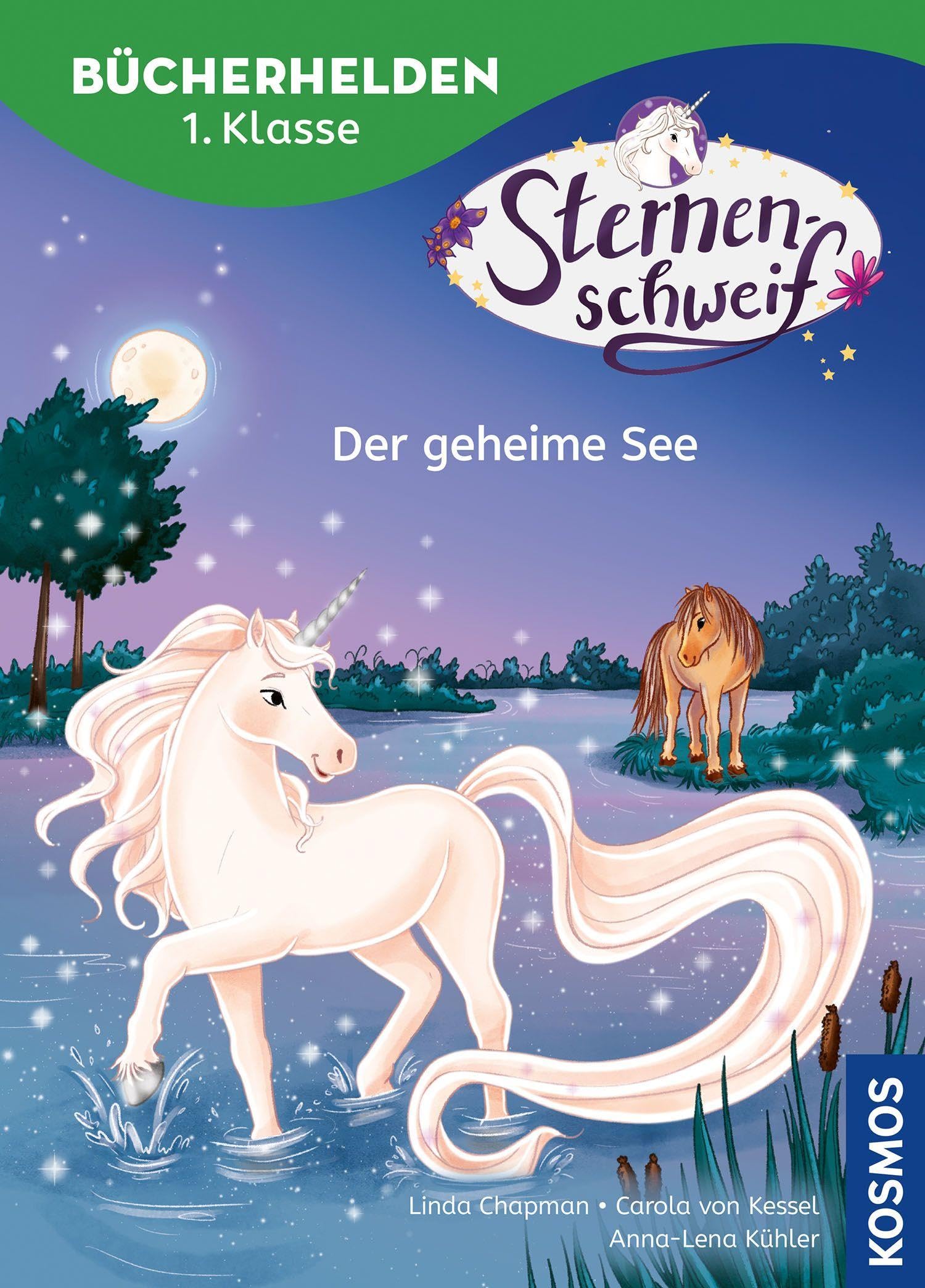 Sternenschweif, Bücherhelden 1. Klasse, Der geheime See: Leicht lesen lernen - Kinderbuch für Erstleser ab 6 Jahren - magische Einhorngeschichten mit Sternenschweif