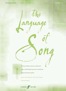 The Language of Song -- Elementary: Low Voice, Book & CD (Faber Edition)