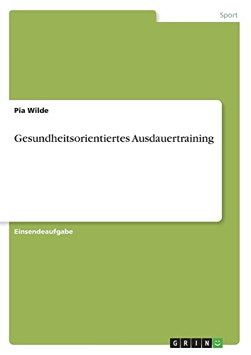 Gesundheitsorientiertes Ausdauertraining