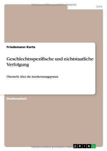 Geschlechtsspezifische und nichtstaatliche Verfolgung: Übersicht über die Anerkennungspraxis