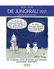 Jungfrau 2021: Sternzeichenkalender-Cartoonkalender als Wandkalender im Format 19 x 24 cm.