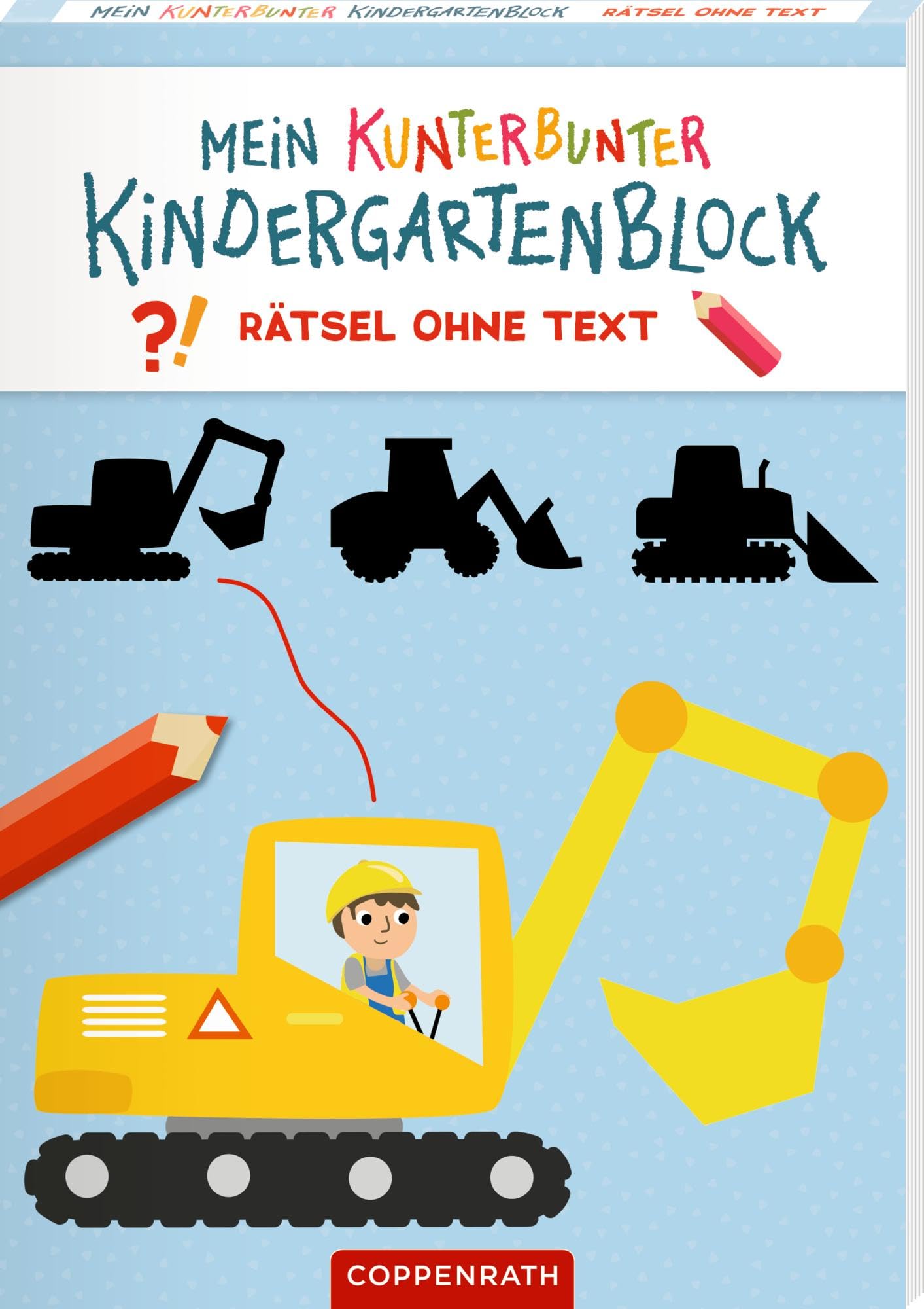 Mein kunterbunter Kindergartenblock: Rätsel ohne Text (Fahrzeuge)