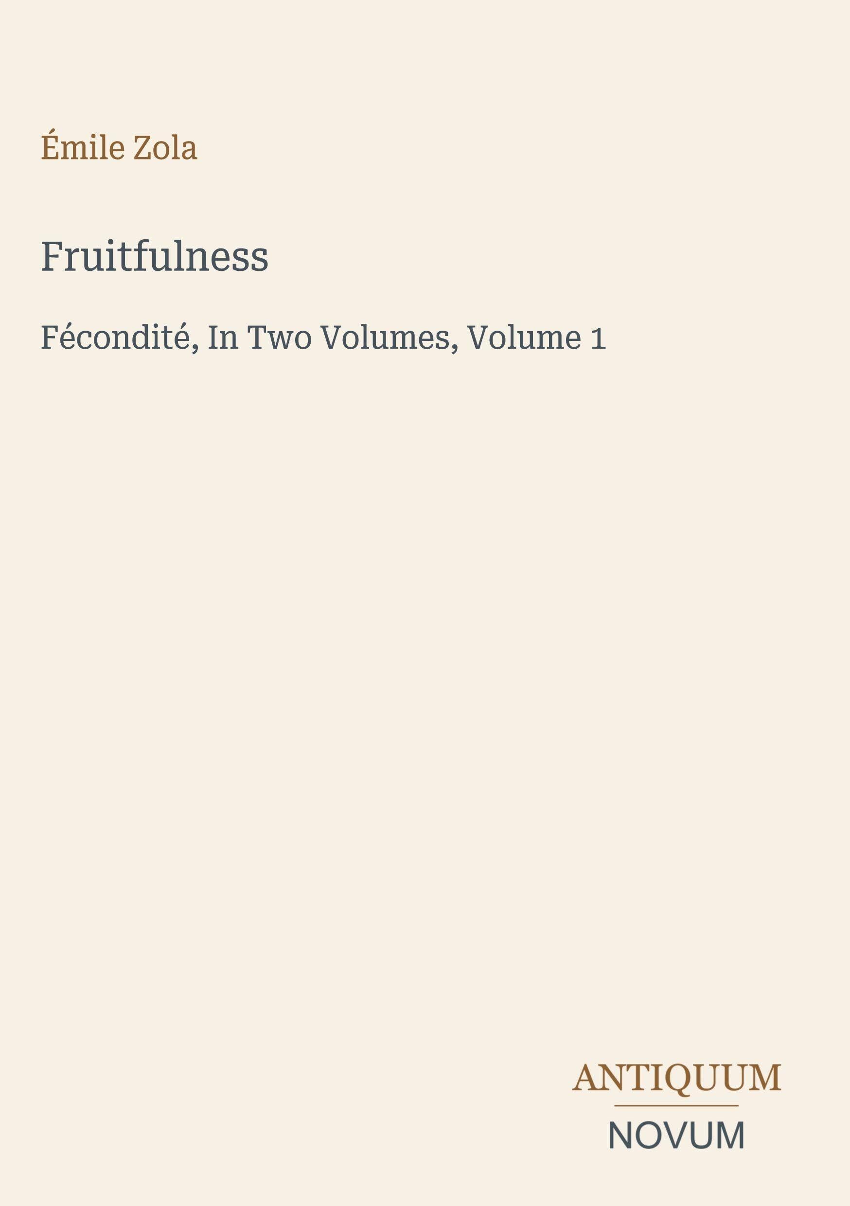 Fruitfulness