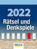 Rätsel und Denkspiele 2022: Tages-Abreisskalender mit Rätseln und kniffligen Denkaufgaben I Aufstellbar I 12 x 16 cm