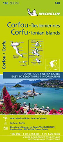 Die Buchhandlung in Oelde hat das Buch Michelin Korfu und Ionische Inseln: Straßen- und Tourismuskarte 1:80.000; Auflage 2021 (MICHELIN Zoomkarten, Band 140)