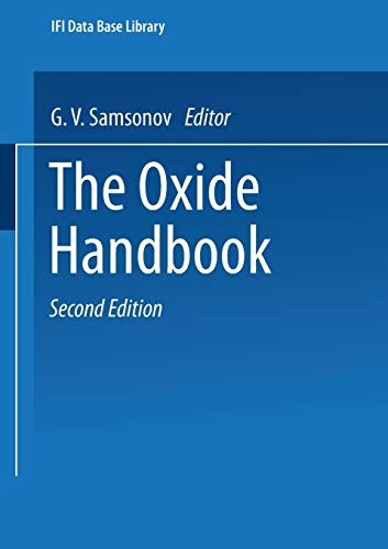 The Oxide Handbook (IFI Data Base Library)