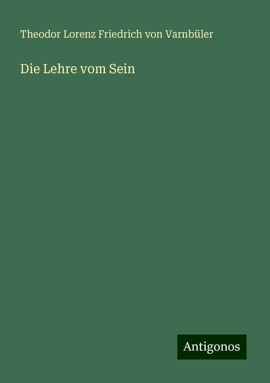 Die Lehre vom Sein