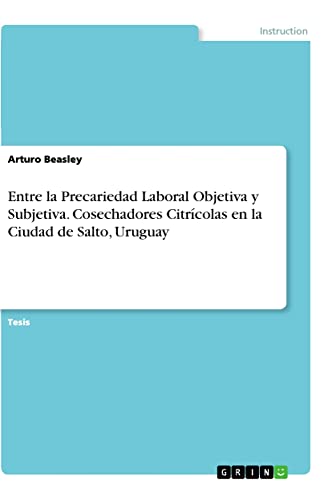 Entre la Precariedad Laboral Objetiva y Subjetiva. Cosechadores Citrícolas en la Ciudad de Salto, Uruguay: Diplomarbeit