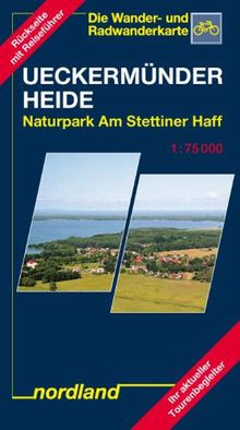 Nordland Karten, Ueckermünder Heide/Oderhaff mit Stadtkarte Ueckermünde